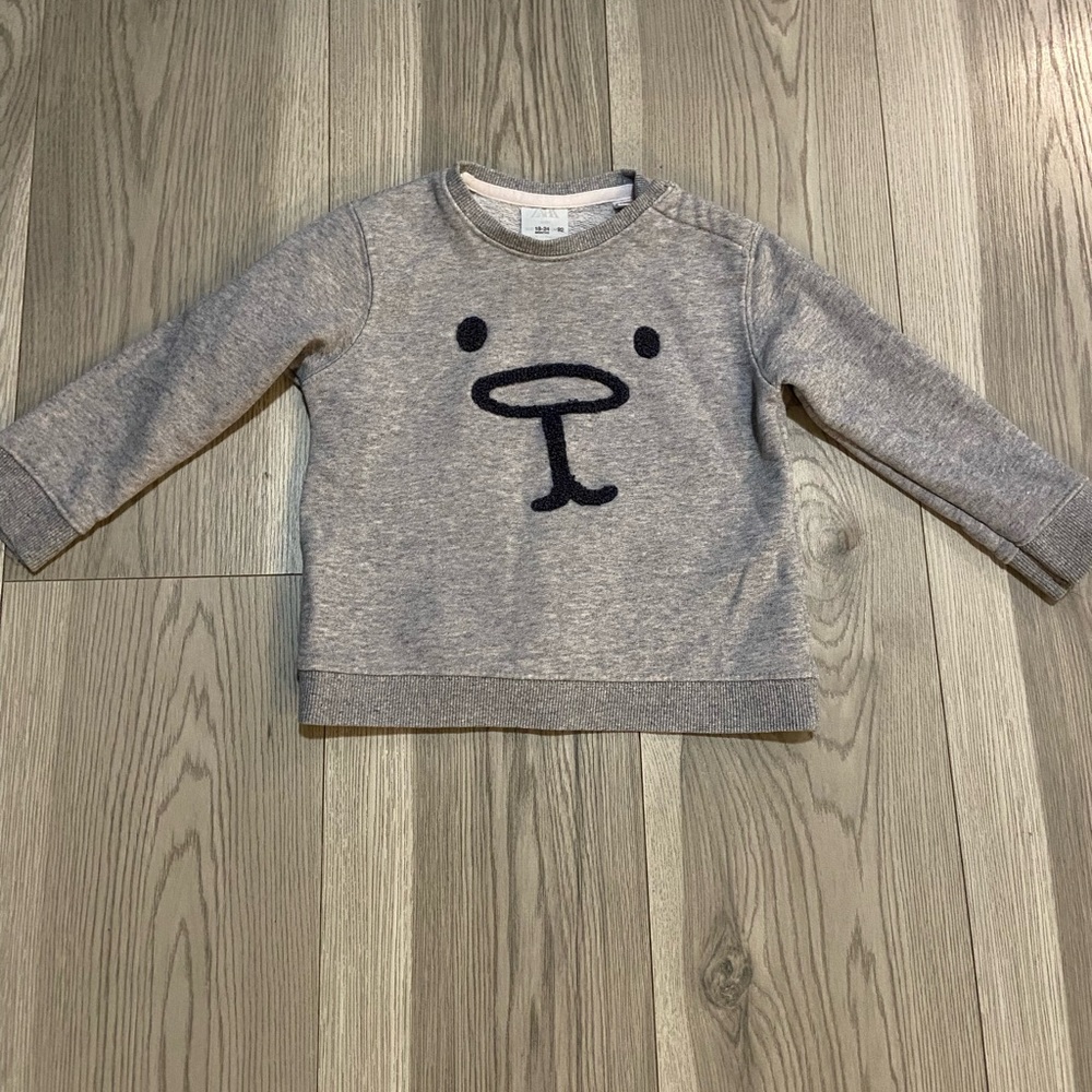 Zara Gray Sweatshirt Size 18/24 Months